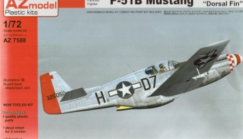 1/72 P-51B Mustang Dorsal Fin USSAF