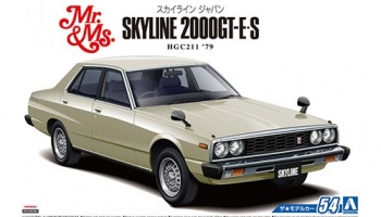 SLEVA 15% DISCOUNT - NISSAN HGC211 SKYLINE 2000GT-E･S '79 1/24 - Aoshima