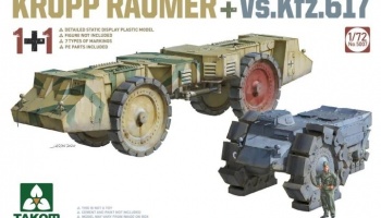SLEVA 20% DISCOUNT - Krupp Räumer + Vs.Kfz. 617 1/72 - Takom