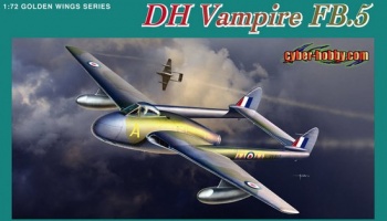 SLEVA  20% DISCOUNT - Fighter-Bomber DH Vampire FB.5 1/72 - Dragon