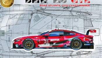 BMW M8 GTE 2020 Road Atlanta 6 Hours Winner 1:24 - NuNu Model Kit