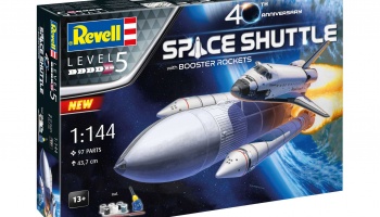 SLEVA 300,-Kč 20%DISCOUNT - Space Shuttle & Booster Rockets - 40th Anniversary (1:144) - Revell