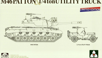 Limited Edition M46 Patton & 1/4 ton Utility Truck 1:35 - Takom