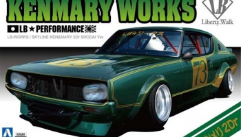Kenmary Works LB Performance Skyline Ken&Mary 2Dr 1:24 - Aoshima
