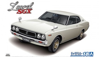 SLEVA 100,-Kč 20% DISCOUNT - NISSAN KHC130 LAUREL HT 2000SGX '72 1/24 - Aoshima