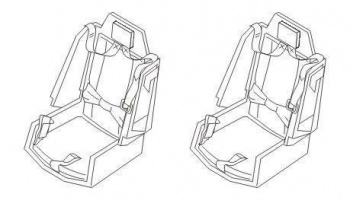 AH-64A Seats for ACA 1/72 – Special Hobby