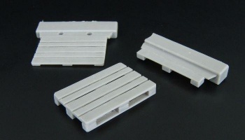 1/48 Euro pallet (2pcs) resin set of pallets (2pcs)