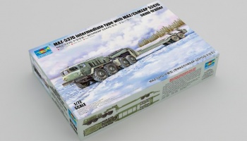 SLEVA  20% DISCOUNT - MAZ-537G intermediate type with MAZ/ChMZAP 5247G semi-trailer 1/72 - Trumpeter