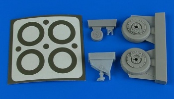 1/48 A-1J Skyraider wheels & paint masks for TAMIYA kit