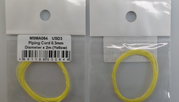 Piping Cord 0,3mm Diameter x 2m ( Yellow ) - MSM Creation