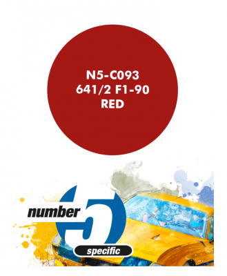 641/2 F1-90 Red  Paint for Airbrush 30 ml - Number 5