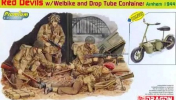Red Devils w/Welbike and Drop Tube Container (ARNHEM 1944) 1:35 - Dragon
