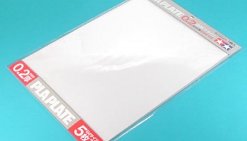 Clear Pla-Plate 0.2mm B4 Size - 5pcs - Tamiya