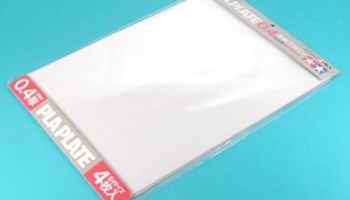 Pla Plate 0.4mm B4 *5 Clear - Tamiya