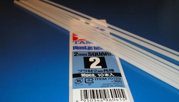 Plastic Beams Square 2mm - Tamiya