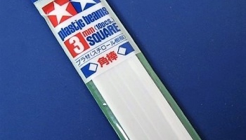 Plastic Beams Square 3mm - Tamiya