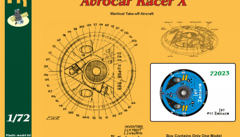 1/72 Avrocar Racer X Zodiaco Jet