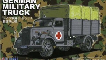 SLEVA 120,-Kč 32% DISCOUNT - German Military Truck Rescue Vehicle Specification 1:72 - Fujimi