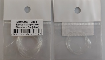 Elastic String 0,4 mm Diameter x 1m ( Clear ) - MSM Creation