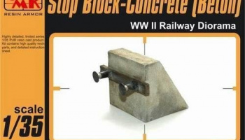 1/35 Stop Block-Concrete (Beton) WW II Railway Dio