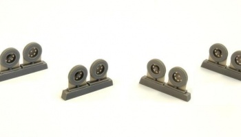 1/72 Biber Trailer Wheels for Special Armour kit