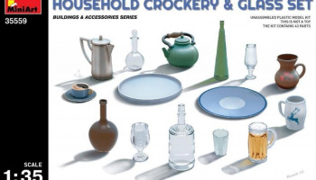 1/35 Household Crockery & Glass Set