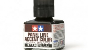 Panel Line Accent Color Dark Brown 40ml - Tamiya