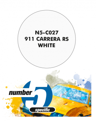 911 Carrera RS White  Paint for Airbrush 30 ml - Number 5