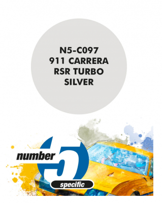 911 Carrera RSR Turbo Silver  Paint for Airbrush 30 ml - Number 5