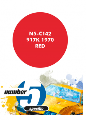 917K 1970 Red  Paint for Airbrush 30 ml - Number 5