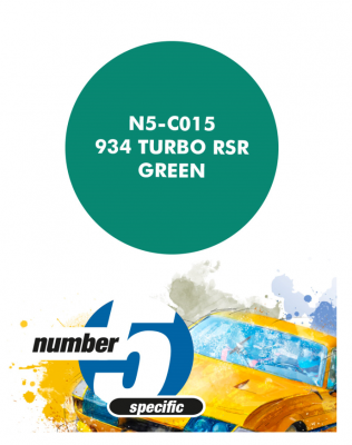 934 Turbo RSR Green  Paint for Airbrush 30 ml - Number 5