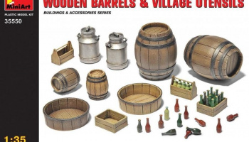 1/35 Wooden Barrels & Village Utensils