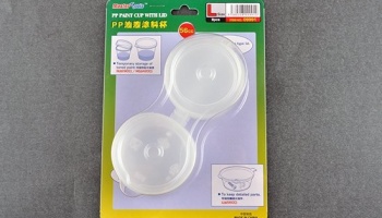 PP Paint Cup with Lid L-size X (8 pcs) - Trumpeter