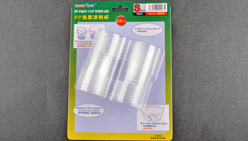 PP Paint Cup with Lid S-size X 12pcs - Trumpeter
