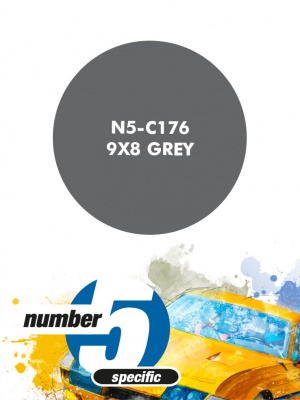 9X8 Grey Paint for airbrush 30ml - Number Five