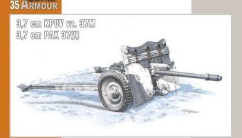1/35 kanón 3,7 cm KPUV vz.37M / 3,7 cm Pak M 37 (t