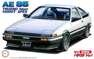 AE 86 TRUENO 3door 1600GT APEX 1/24 - Fujimi