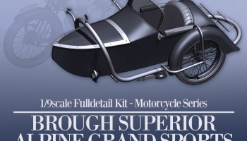 Brough Superior AGS Sidecar Fulldetail Kit 1/9 - Model Factory Hiro