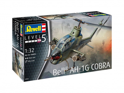 AH1G Cobra (1:32) Plastic Model Kit vrtulník 03821 - Revell