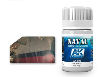 AK SHIPS Weathering AK306 SALT STREAKS FOR SHIPS  (35ml) - AK-Interactive