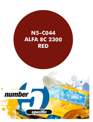 Alfa 8C 2300 Red Paint for Airbrush 30 ml - Number 5