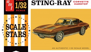 ‘63 Stingray Corvette Hardtop Scale Stars 1:32 - AMT
