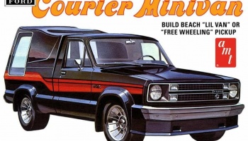 Ford Courier Minivan Build Beach "Lil Van" or "Free Wheeling" Pickup 1:25 - AMT