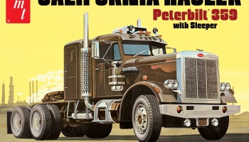 California Hauler Peterbilt 359 with Sleeper 1/25 - AMT