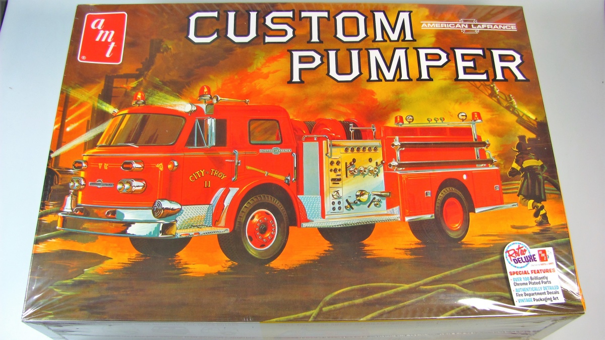 AMT 1:25 American LaFrance Pumper Fire Truck Model Kit AMT1053 