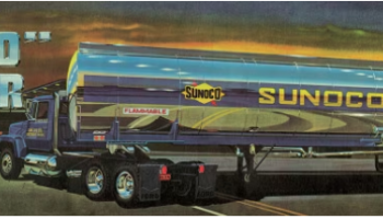 Fruehauf 'Plated' Tanker Semi Trailer 'Sunoco' 1/25 - AMT