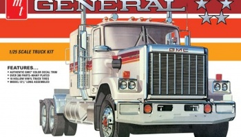 1976 GMC General Semi Tractor Cab Plastic Model Kit 1:25 - AMT