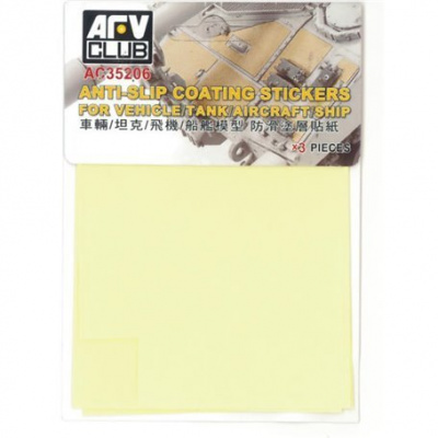 AFV Club 1/35 AC35206 Anti-Slip Coation Stickers for Vehicle/Tank/Aircraft/Ship