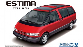 TOYOTA TCR11W ESTIMA TWIN MOON ROOF '90 1/24 - Aoshima