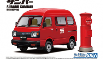 Subaru K88 Sambar High Roof 4WD '80 Postal Car 1:24 - Aoshima